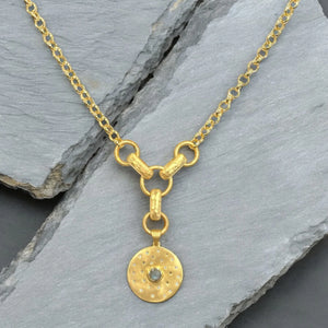 Gold Rondo Link Necklace