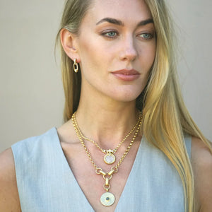Gold Rondo Link Necklace