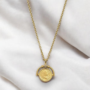 Gold Sol Spinner Necklace
