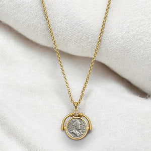 Gold Sol Spinner Necklace