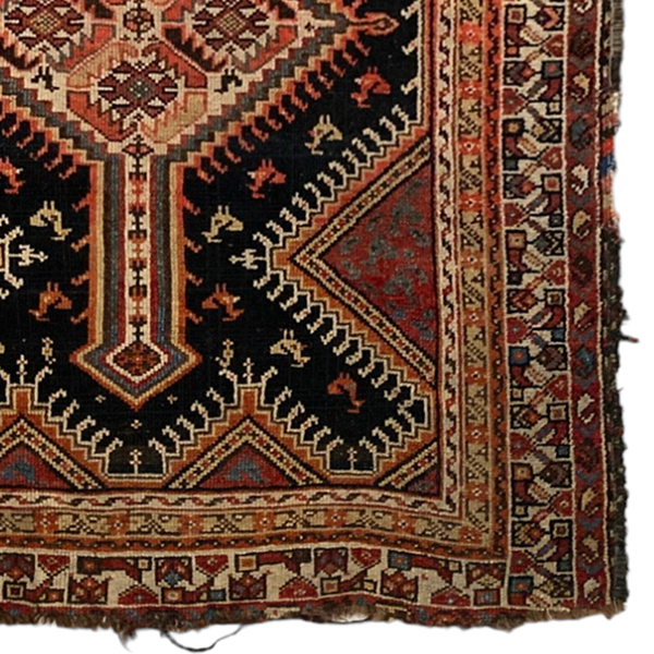 Vintage Turkish runner rug with ornate traditional decoration 