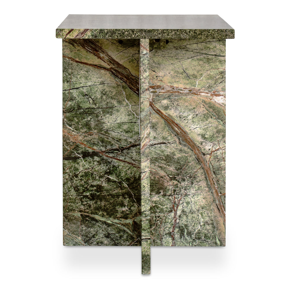 Rainforest Green Marble Accent Table
