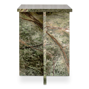 Rainforest Green Marble Accent Table