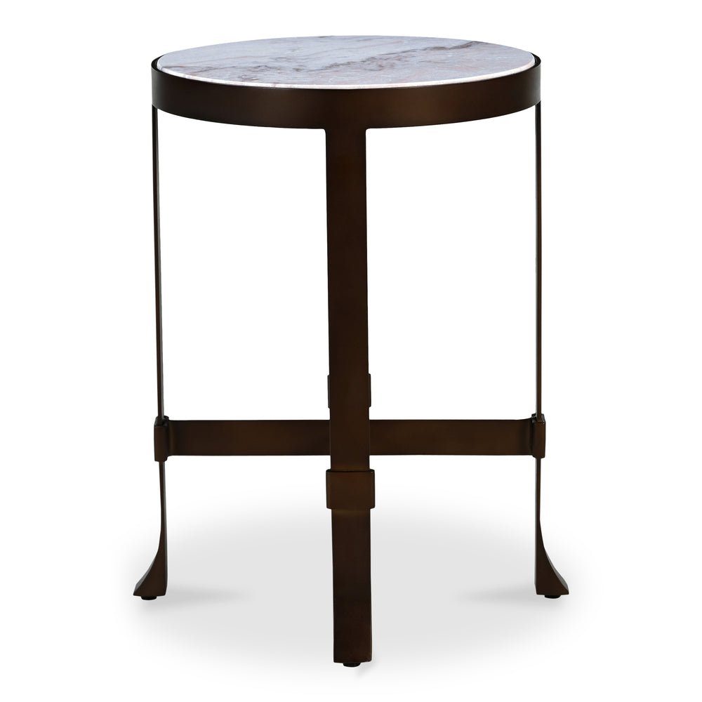 White Marble Side Table