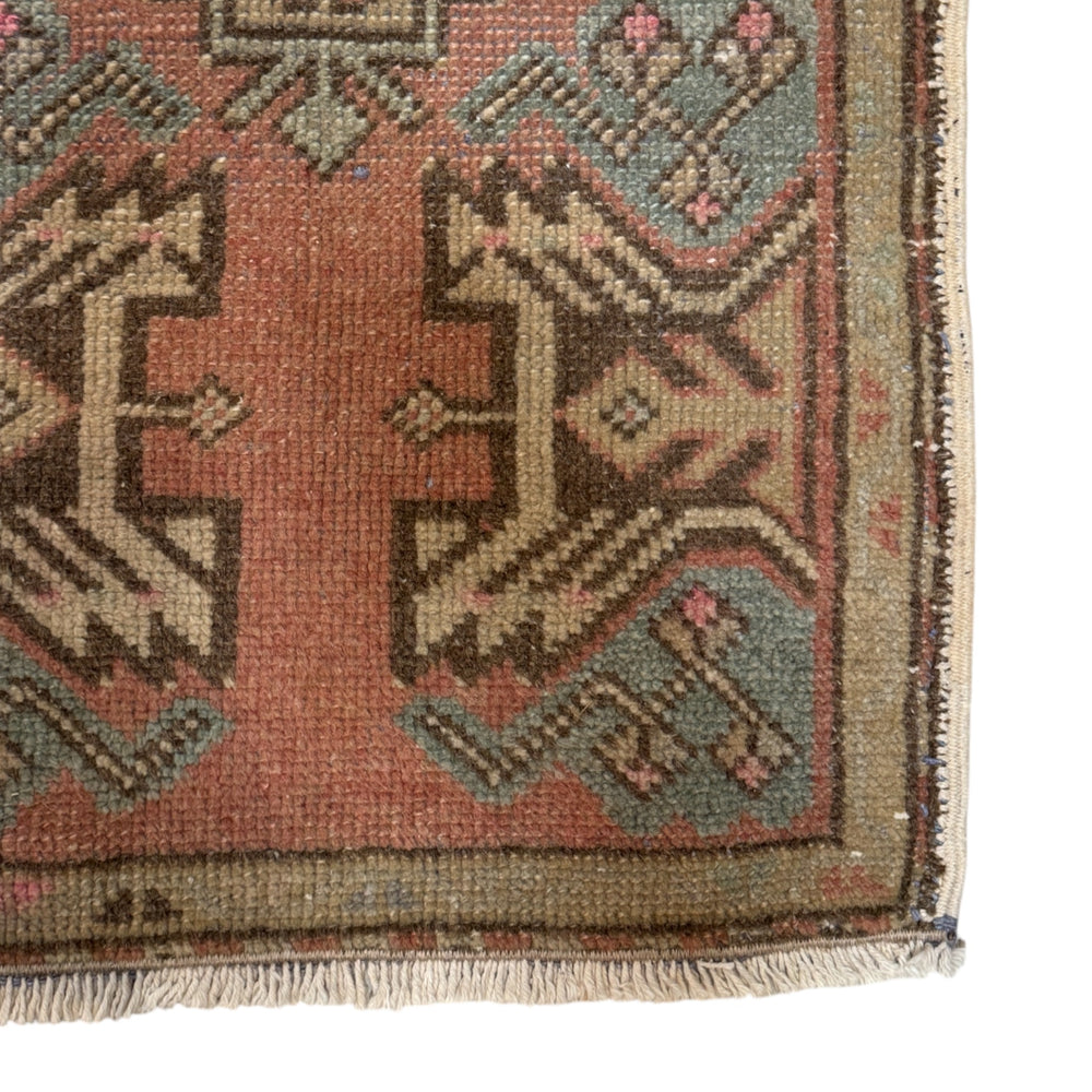 Vintage Moroccan Entry Rug • 3'3" x 1'7"