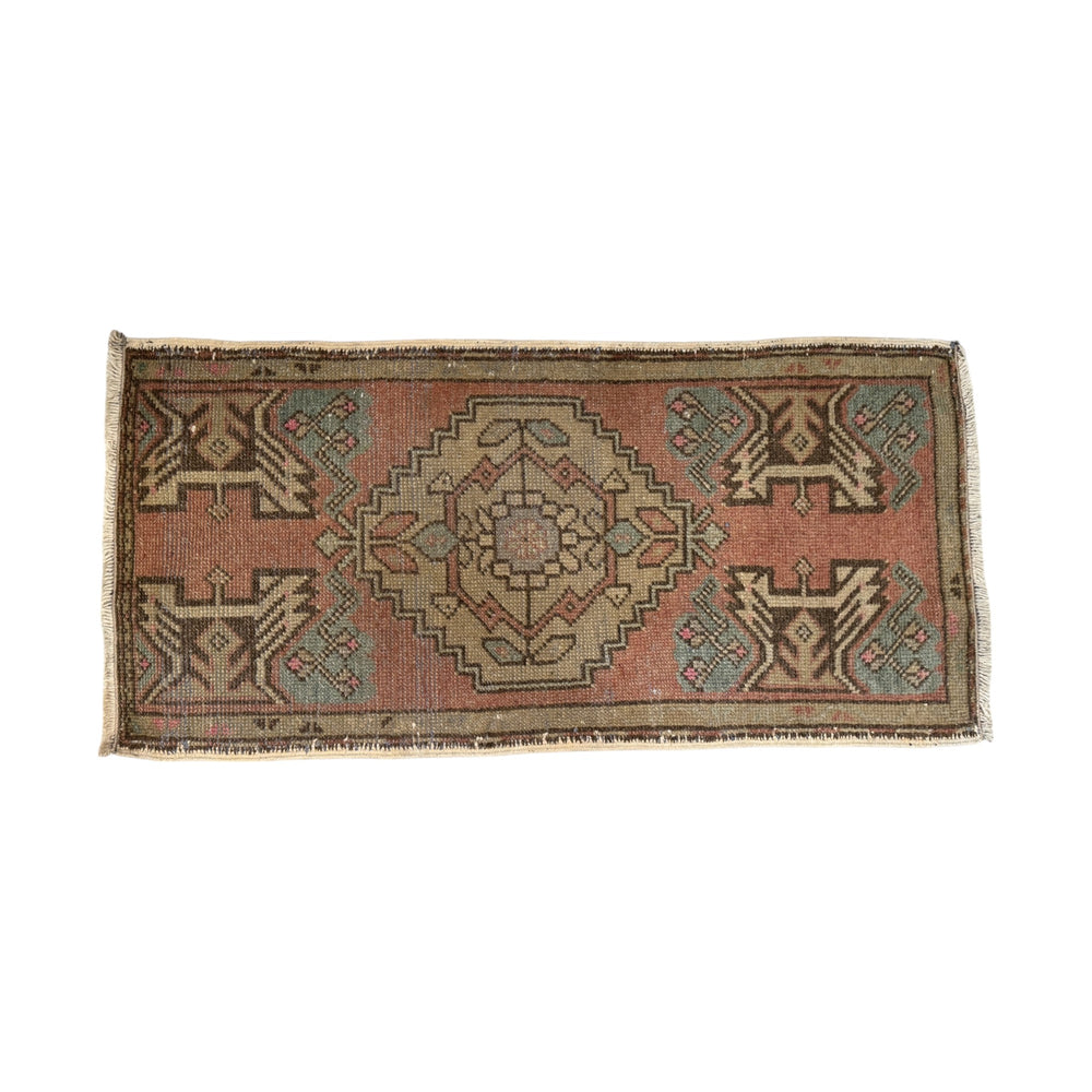 Vintage Moroccan Entry Rug • 3'3" x 1'7"
