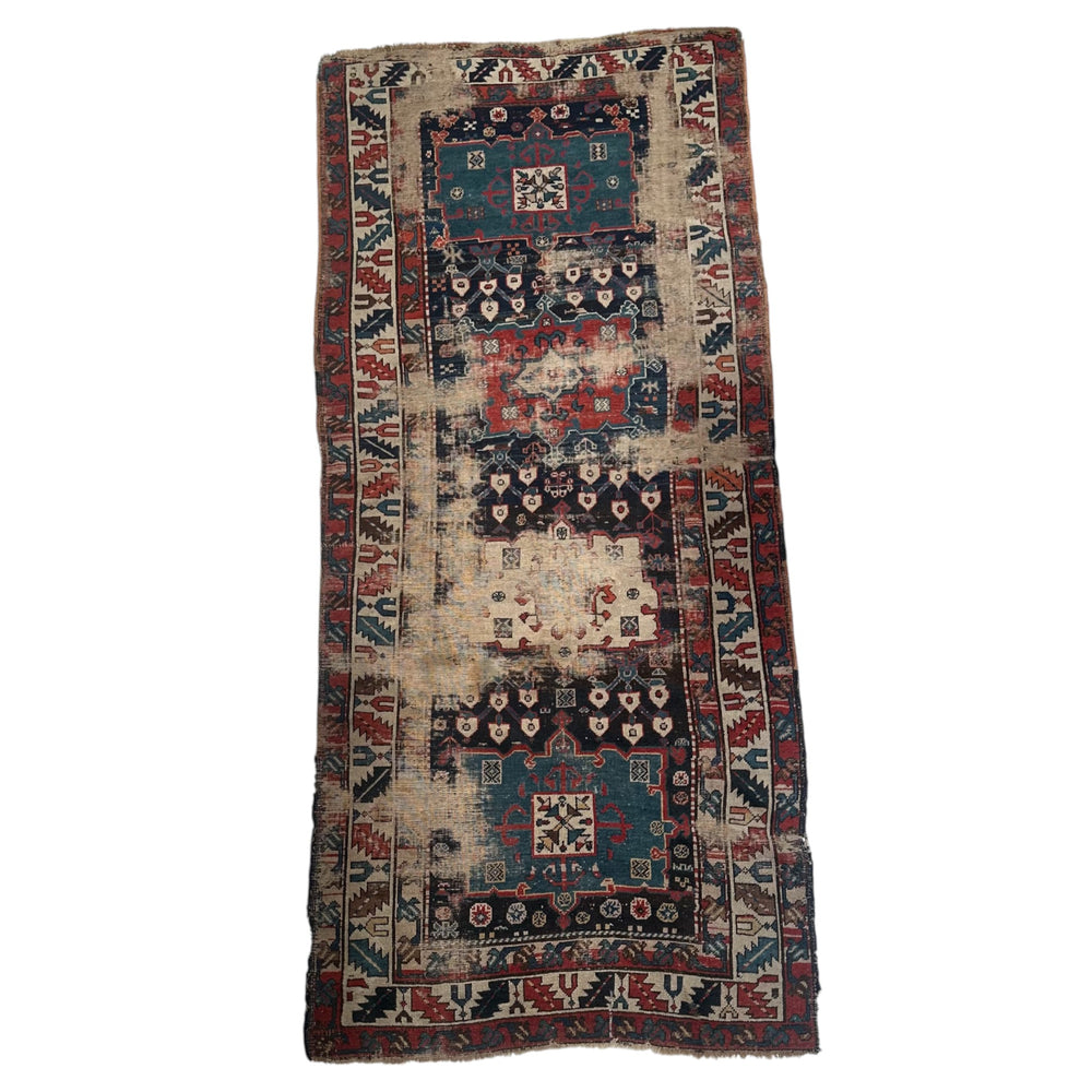 Vintage Caucasian Runner • 8'3" x 3'8"