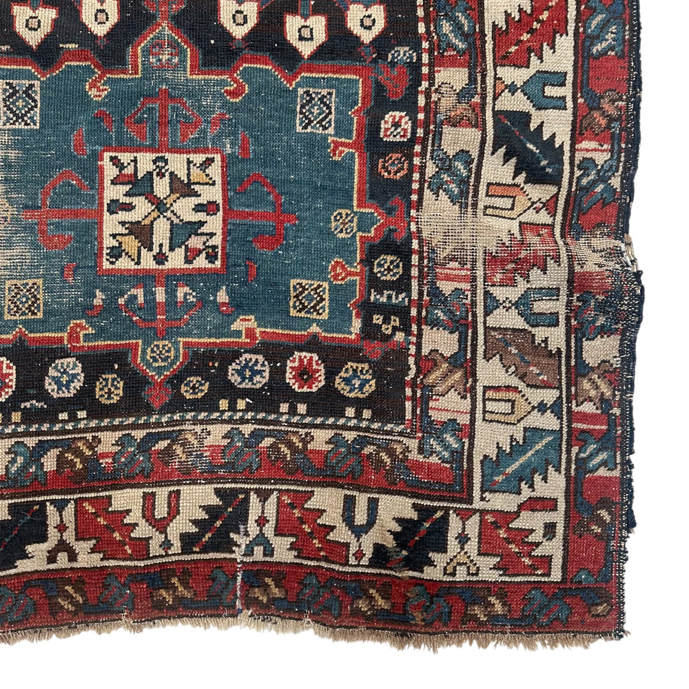 Vintage Caucasian Runner • 8'3" x 3'8"