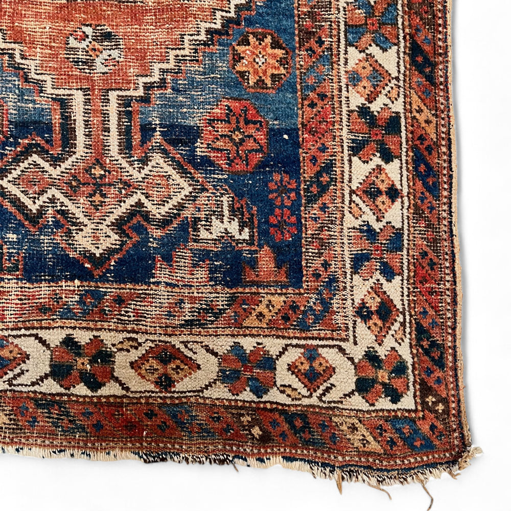 Vintage Caucasian Rug • 4'6" x 5'11"