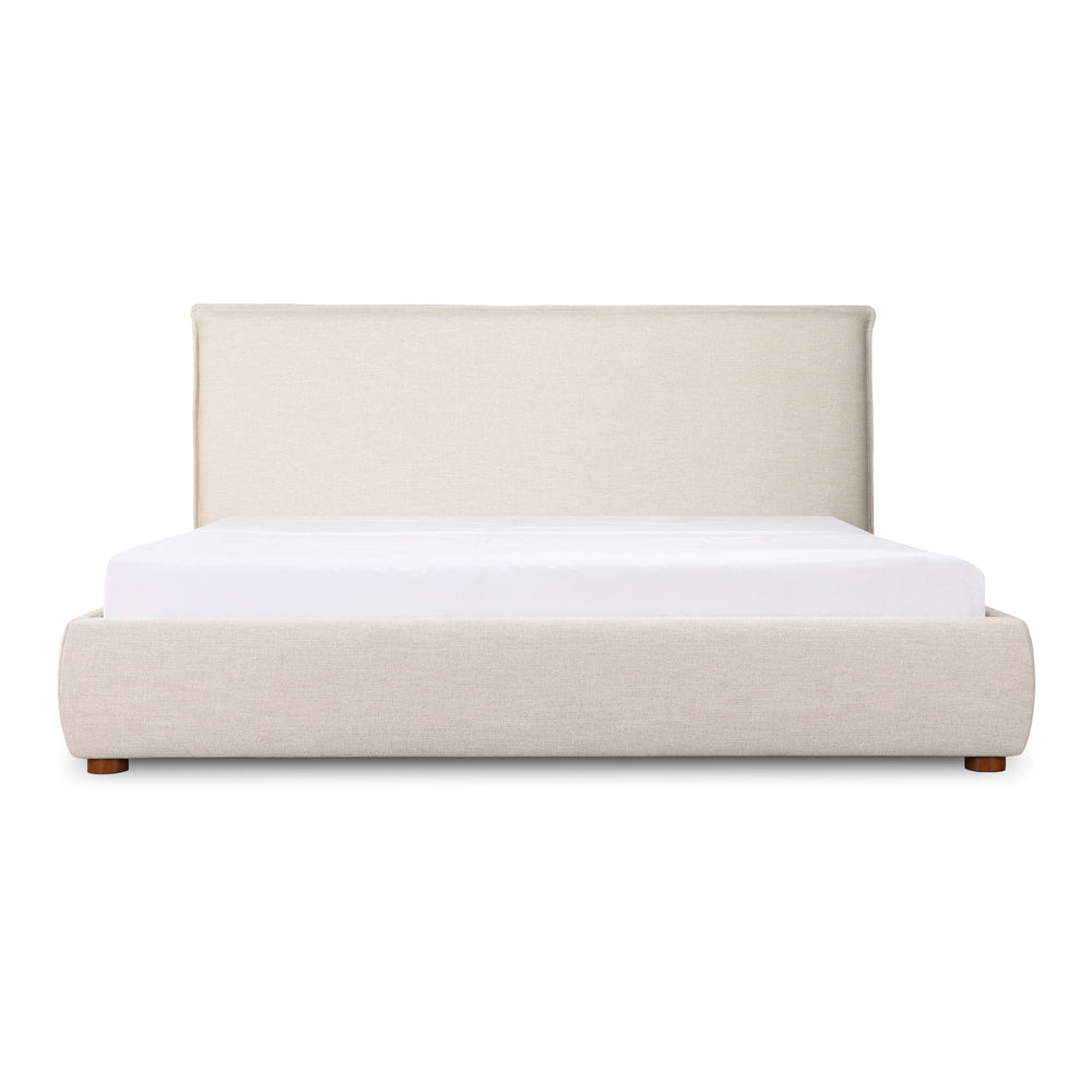 Wheat Upholstered Queen Bed