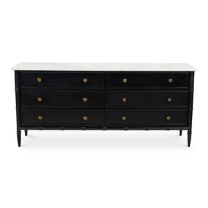 Black 6 Drawer Dresser