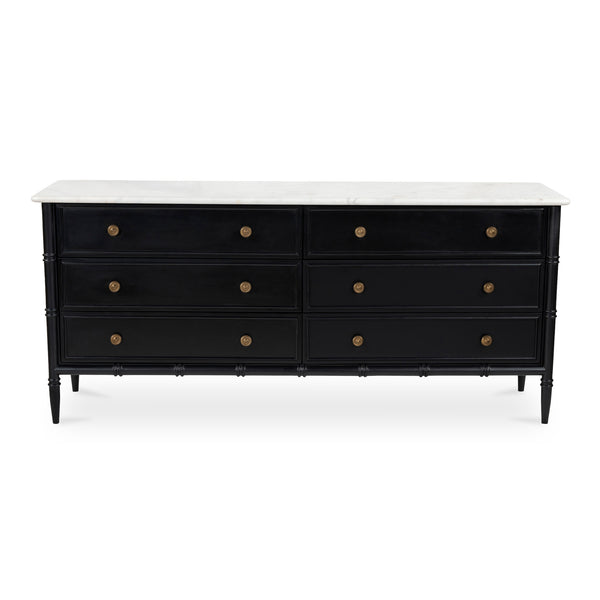 Black 6 Drawer Dresser