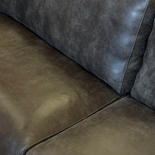 Distressed Leather Sofa