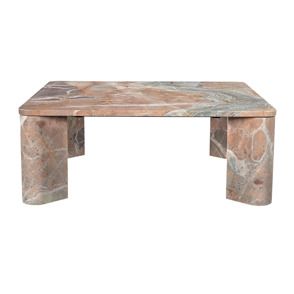 Orange Levante Marble Coffee Table
