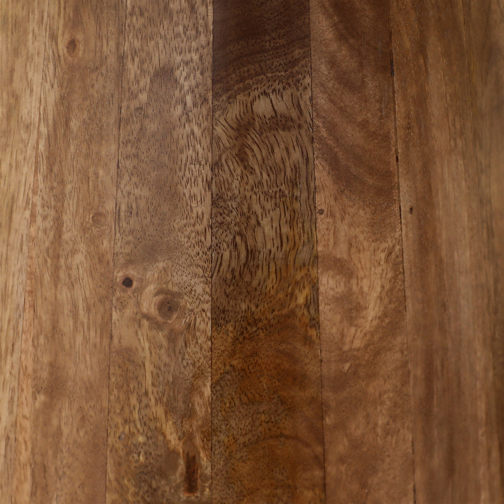Round Base Mango Wood Dining Table