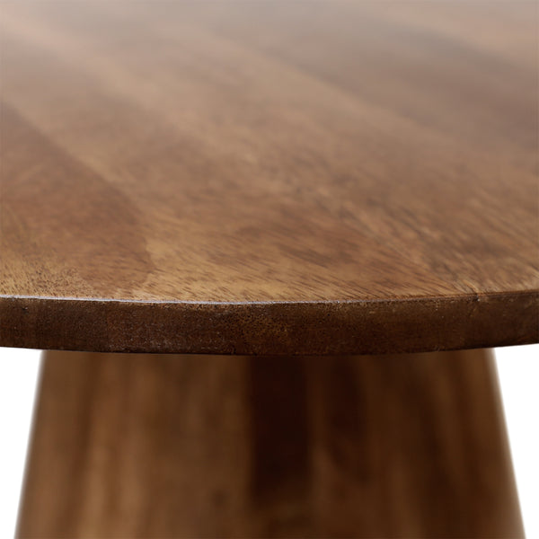 Round Base Mango Wood Dining Table