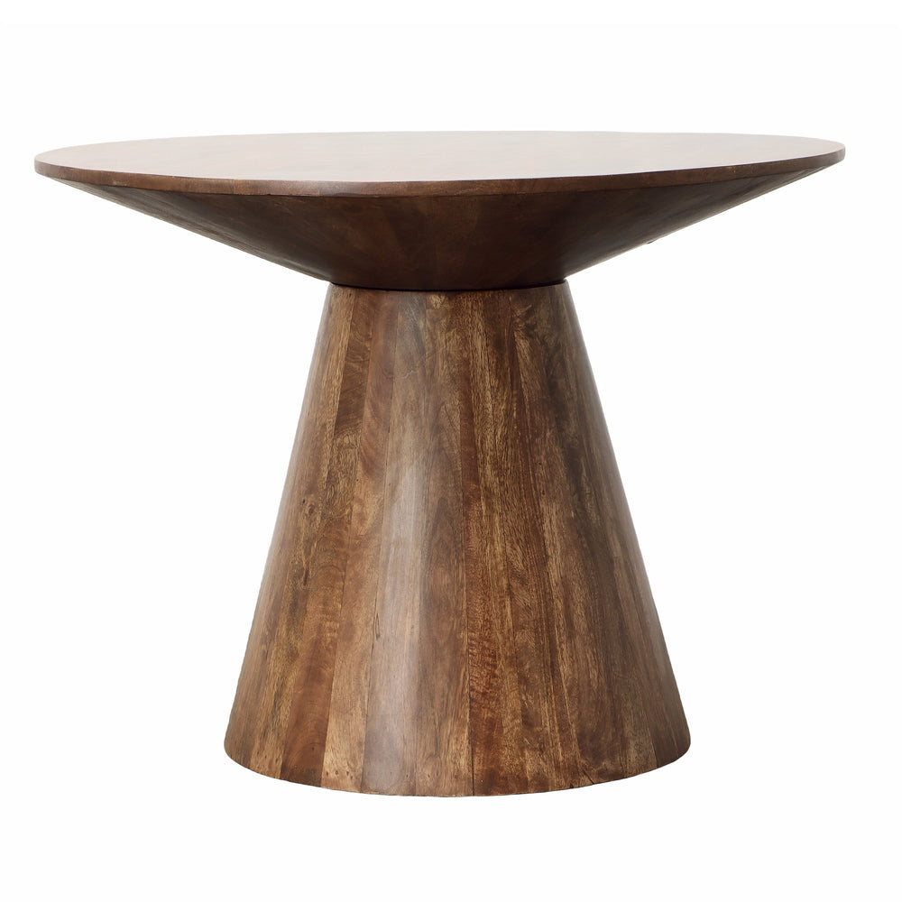 Round Base Mango Wood Dining Table