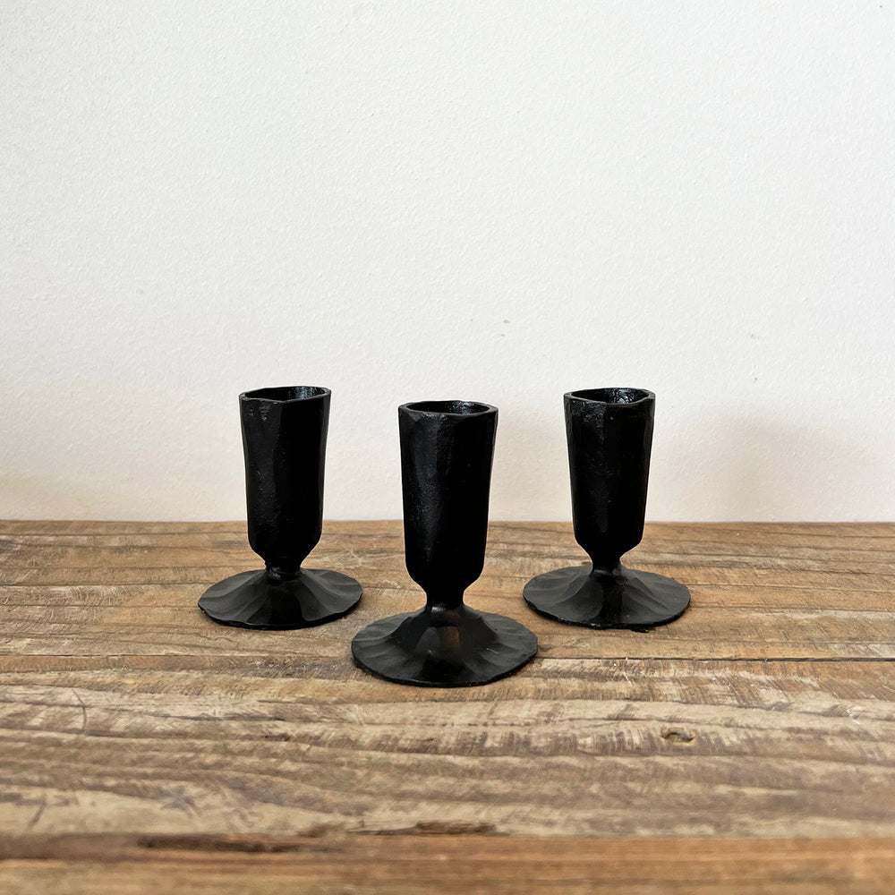Short Iron Candle Holder