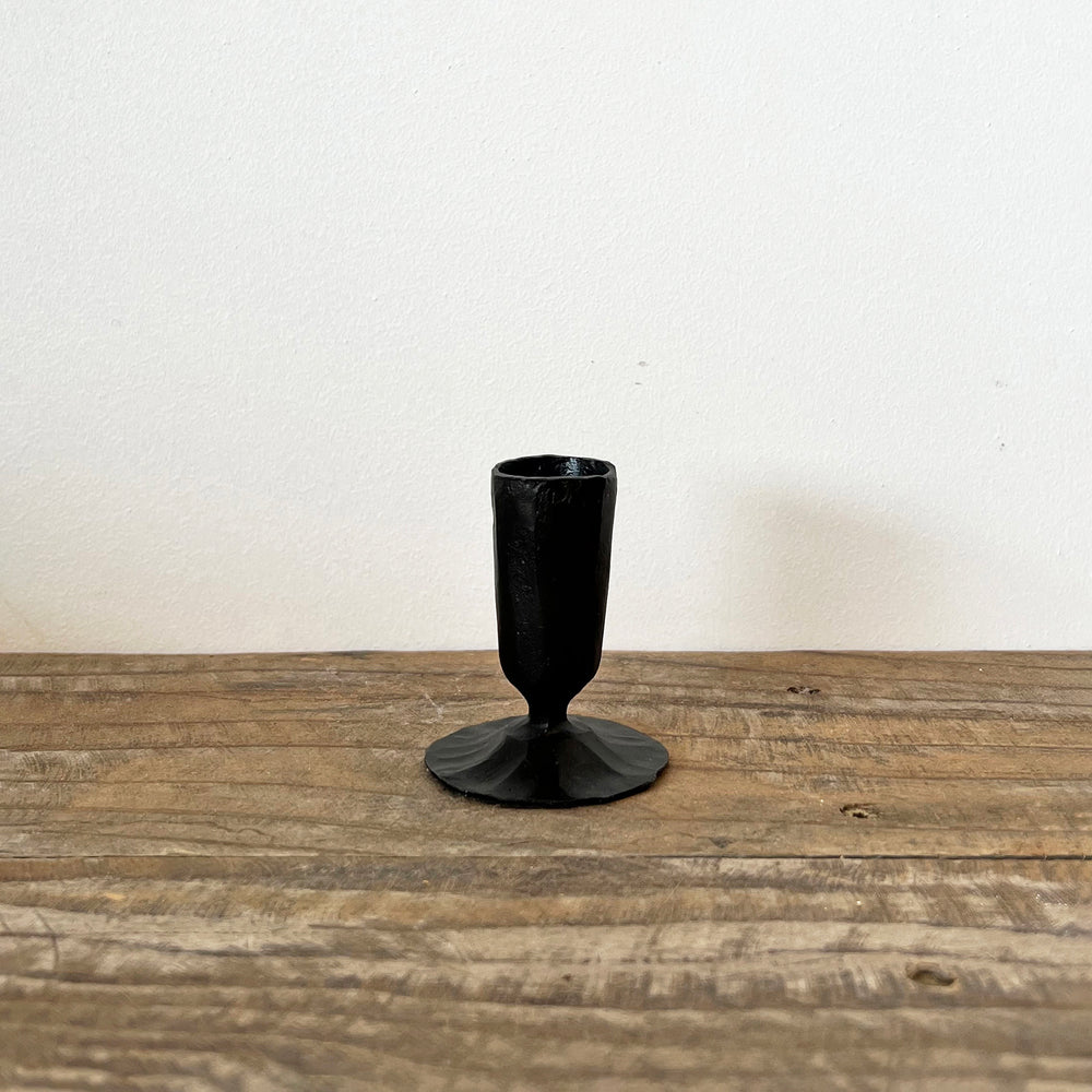 Short Iron Candle Holder