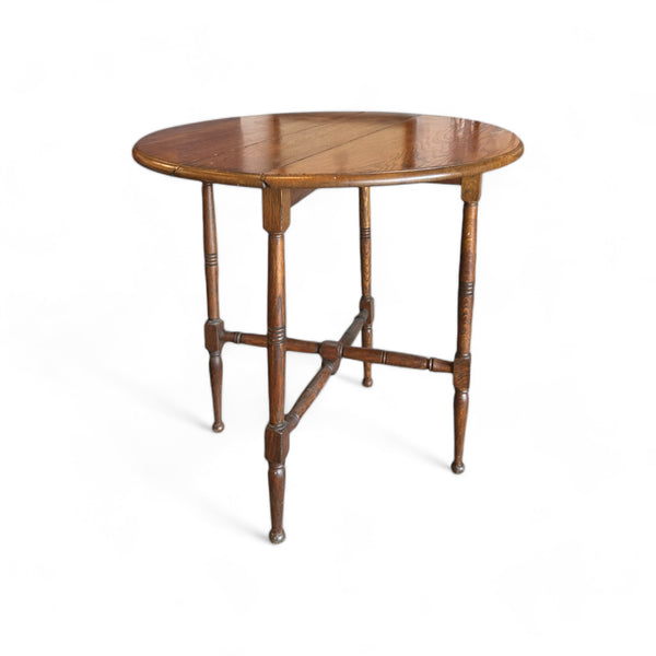 vintage wood dropleaf occasional table 