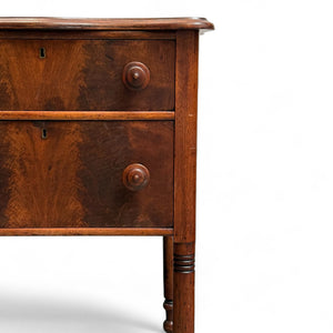 Vintage Entryway Stand with Drawers on Casters