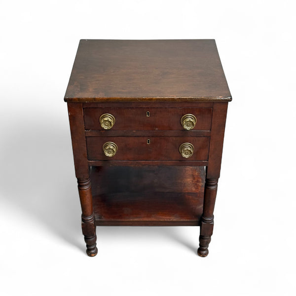 Vintage Entryway Stand with Drawers