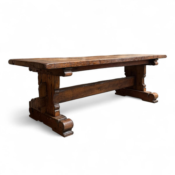 Vintage French Oak Farm Table