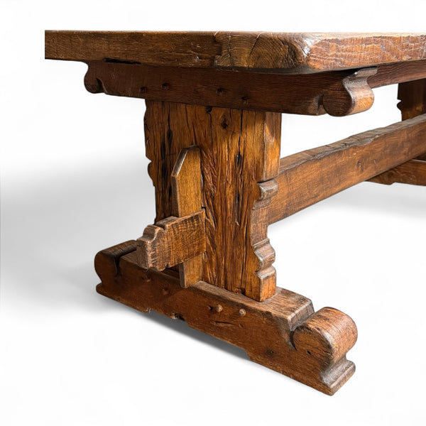 Vintage French Oak Farm Table