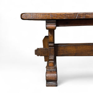 Vintage French Oak Farm Table