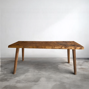 Vintage Oak Butcher Block Table