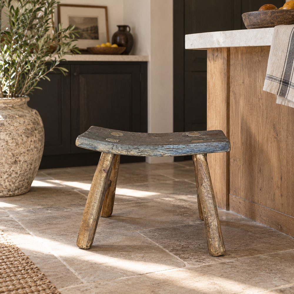 Vintage Mini Wooden Stool