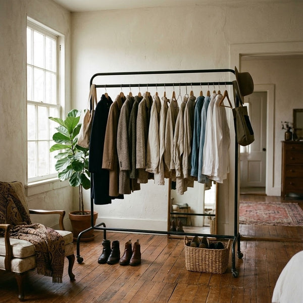 Vintage Black Clothing Rack