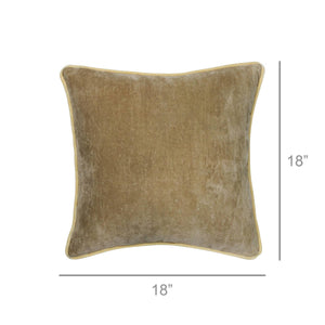 Andover Velvet Pillow, Goldenrod Yellow