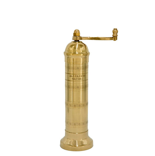 8" Brass Salt Mill - 8"