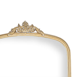 Antiqued Brass Wall Mirror