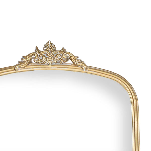 Antiqued Brass Wall Mirror