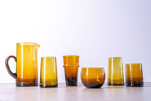 Amber Moroccan Beldi Glassware