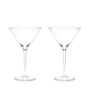 Raye™ Stemmed Crystal Martini Glasses Set of 2