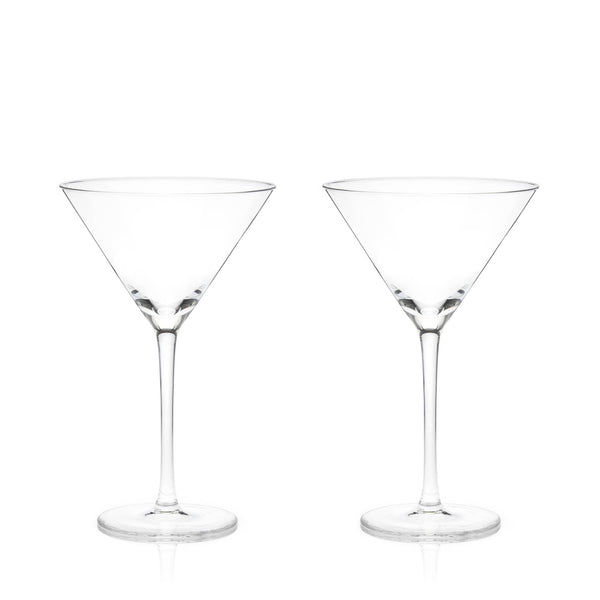 Raye™ Stemmed Crystal Martini Glasses Set of 2