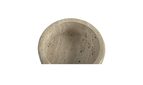 Valencia Round Travertine Box