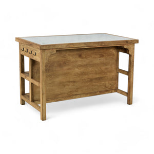 Stone Topped Kitchen Island