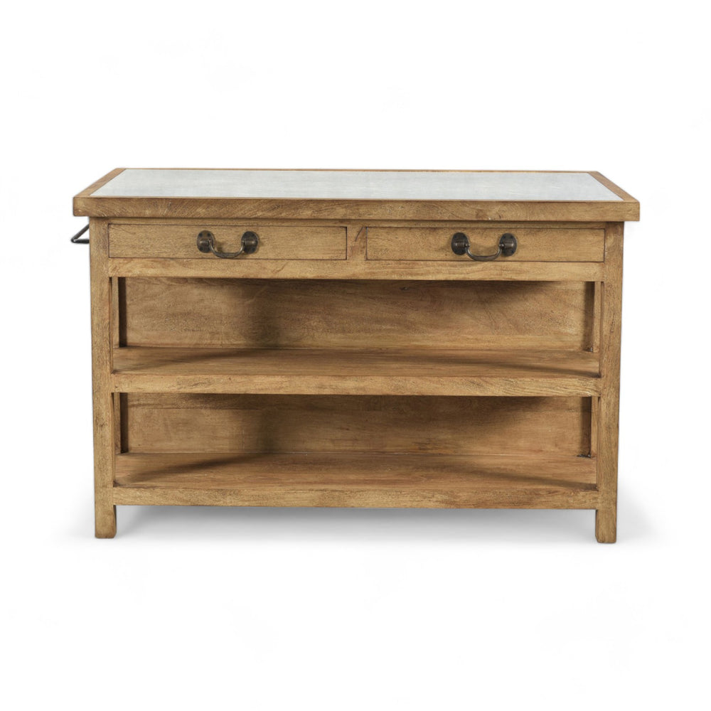 Stone Topped Kitchen Island