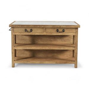 Stone Topped Kitchen Island