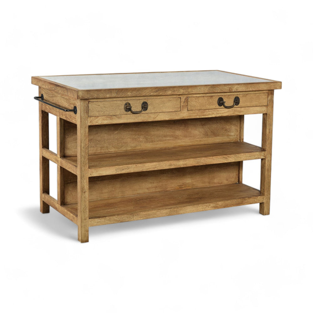 Stone Topped Kitchen Island