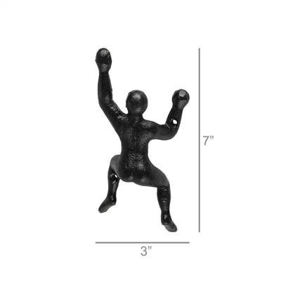 Climber Wall Hook, Cast Iron