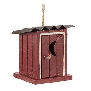 Red Outhouse Ornament