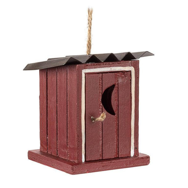 Red Outhouse Ornament
