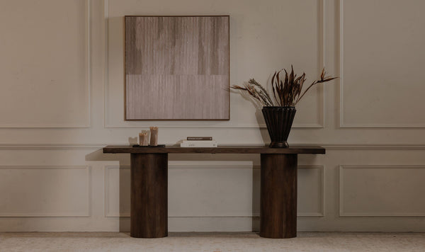 Hadley Console Table Warm Brown