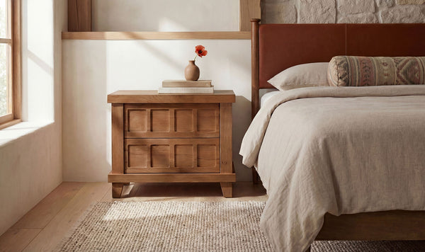Enya Nightstand Red Oak
