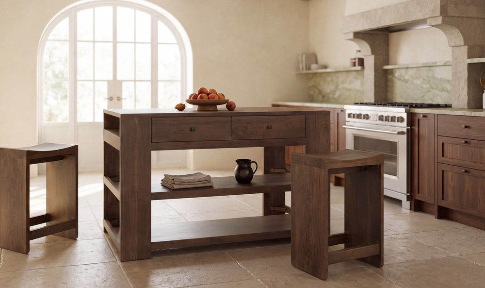 Jespen Kitchen Island Brown